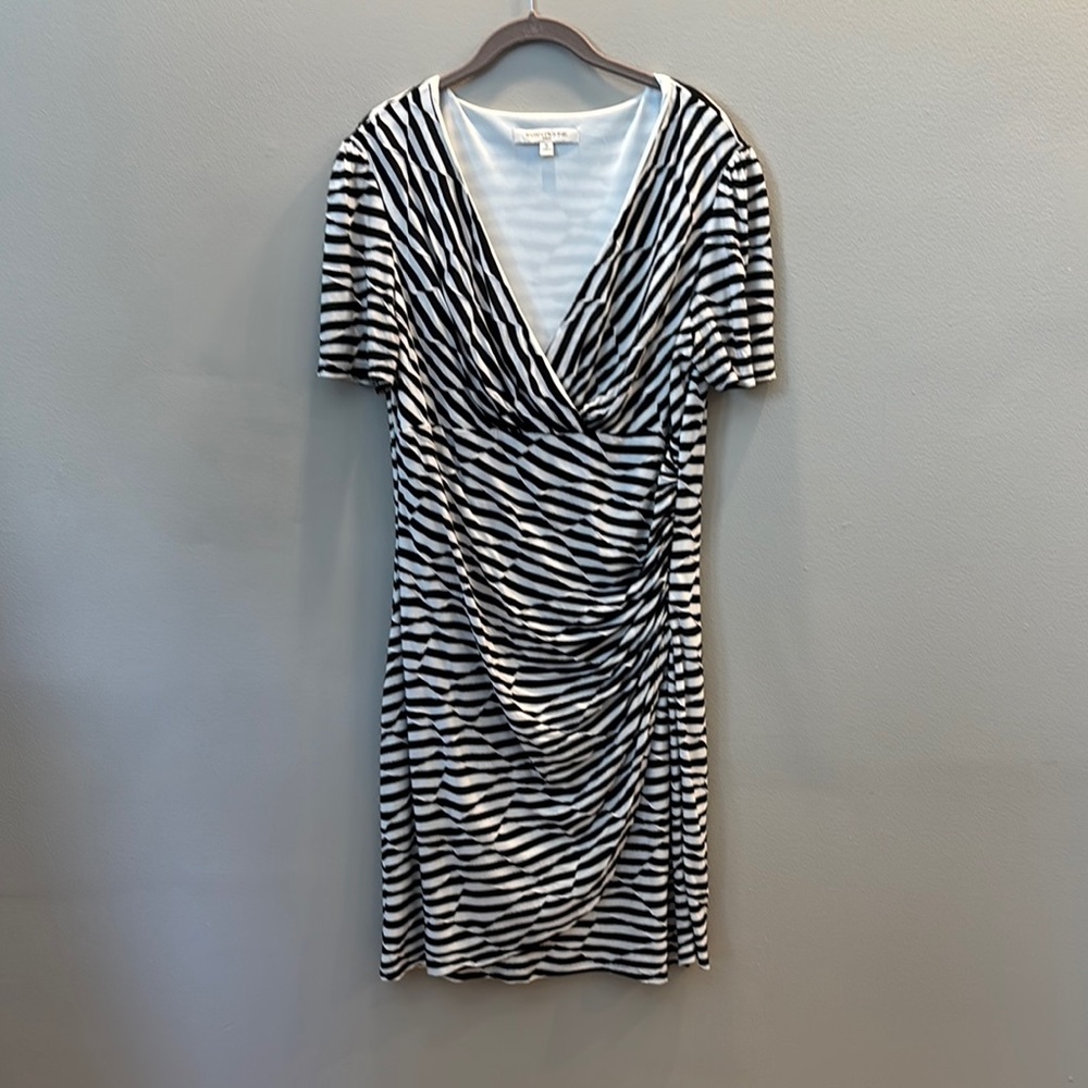 Black and White Striped Dress